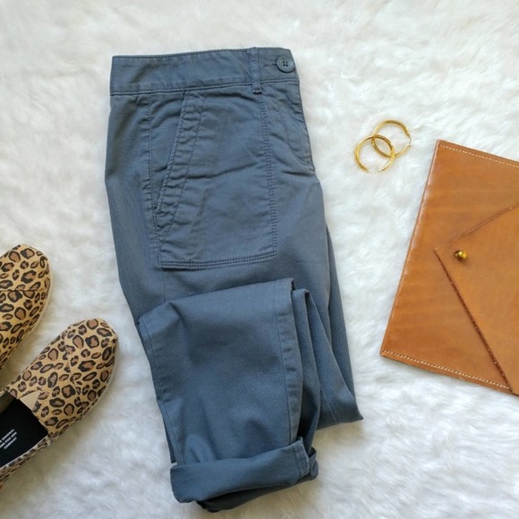 LOFT Pants - Loft Gray Relaxed Skinny Fit Pants